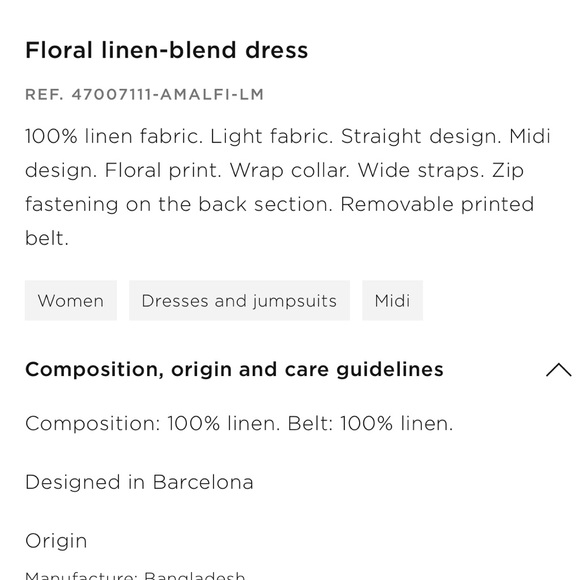 MANGO Linen Floral Dress - Picture 8 of 8